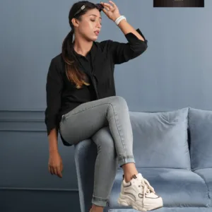 Office Lady Spring Summer Solid Color Blouse Elegant Folds Scarf Collar Bow Chic Pearl Single-breasted Korean Long Sleeve Shirt